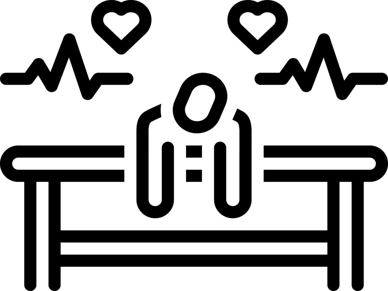 line icon for alive vector