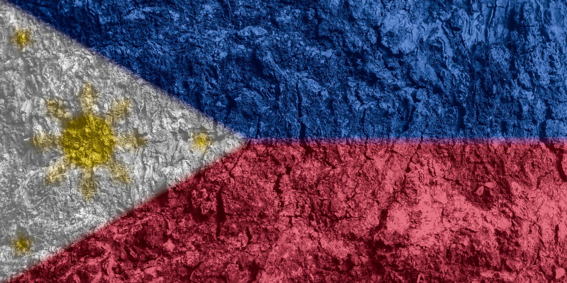 philippines flag texture as background photo