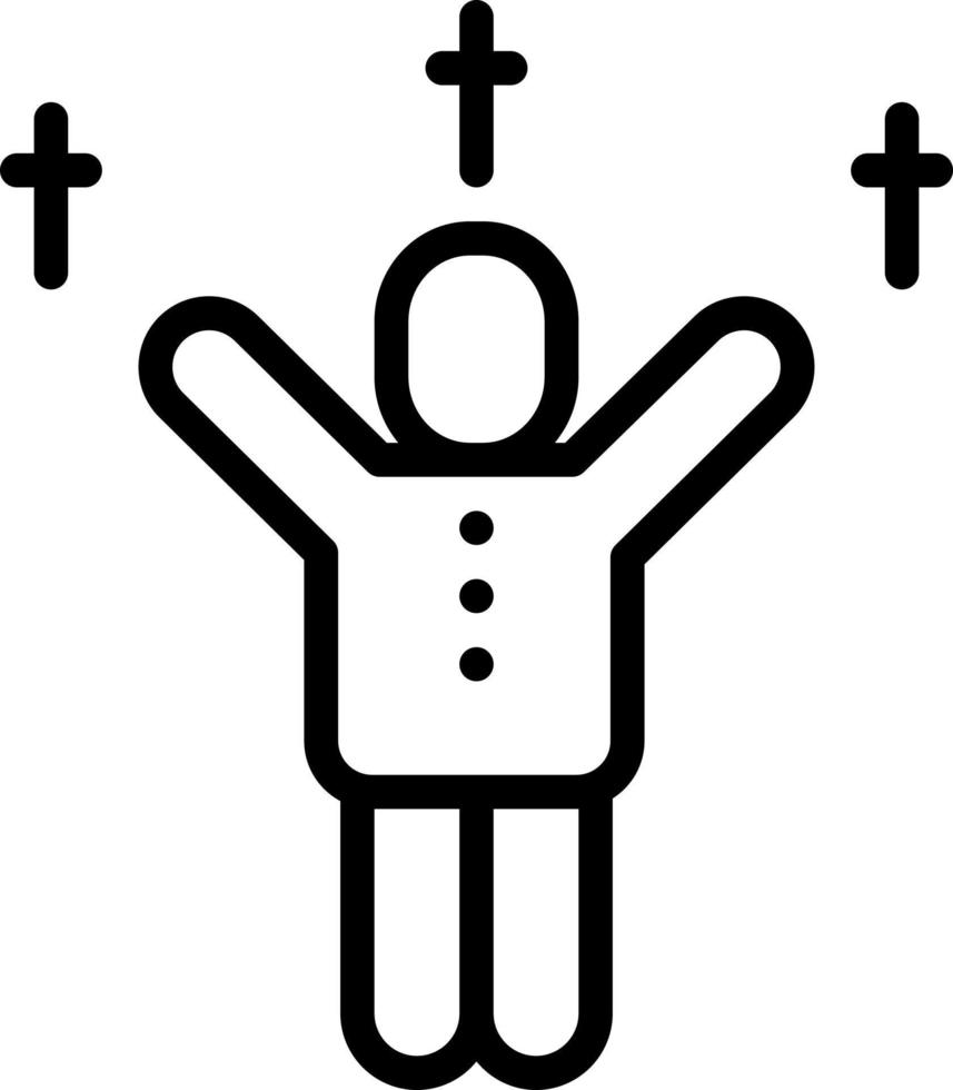 line icon for worship vector