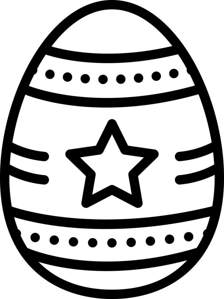 line icon for easter vector