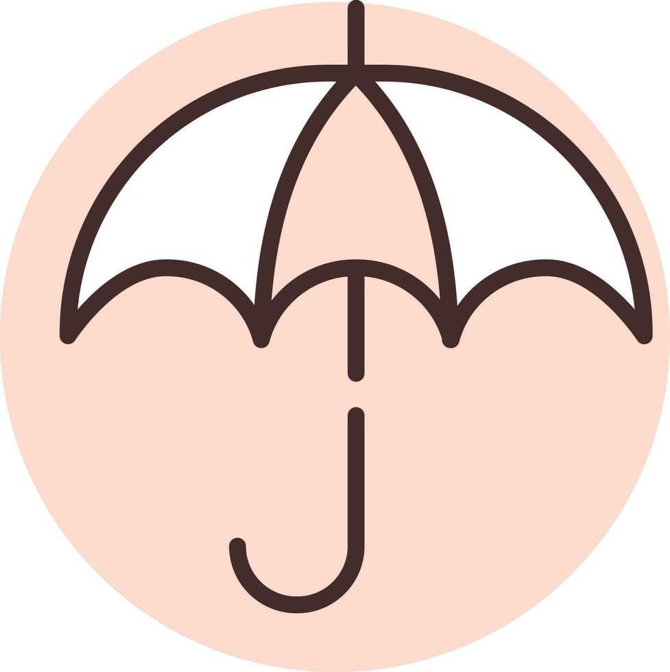 Delivery umbrella, icon, vector on white background.