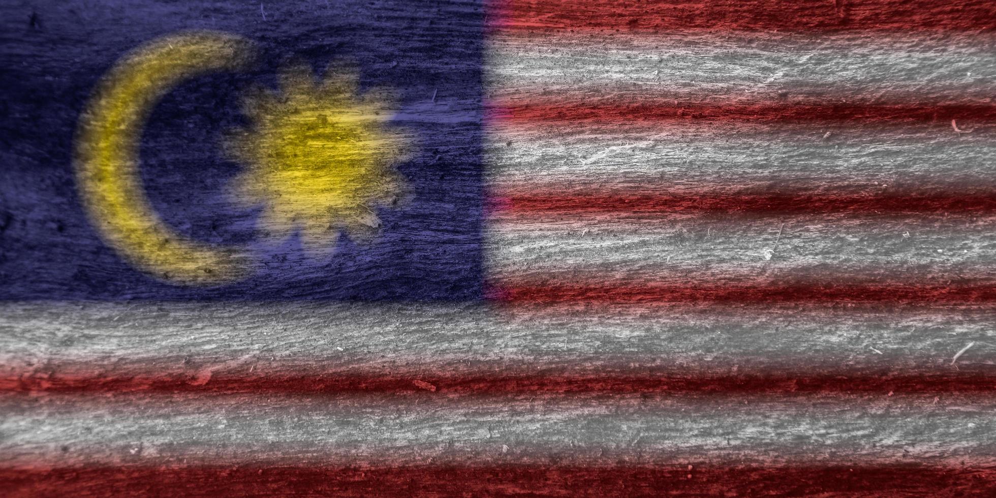 malaysia flag texture as a background photo