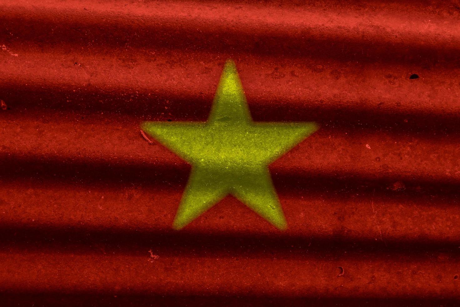 vietnamese flag texture as a background photo