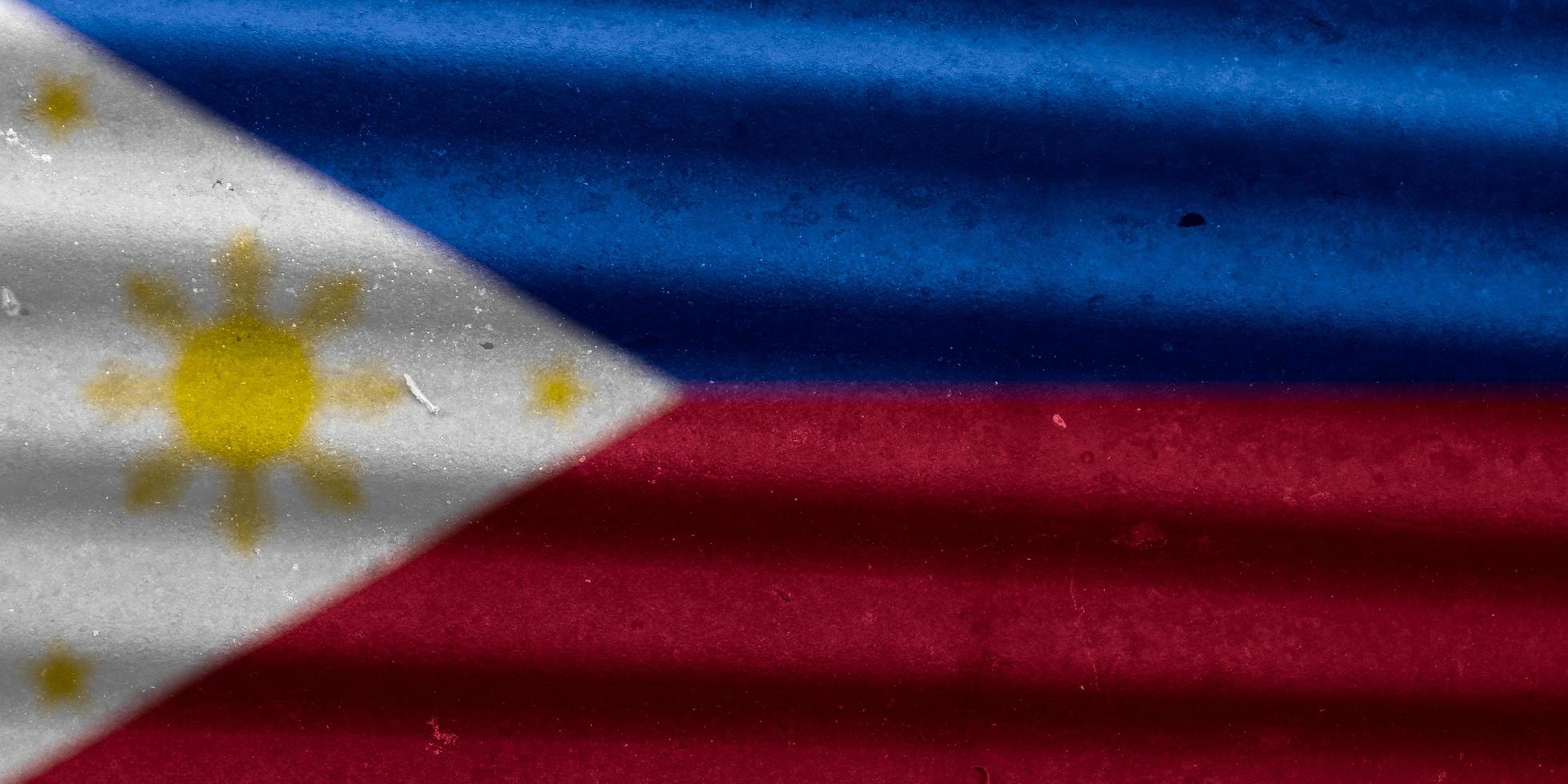 philippines flag texture as background photo