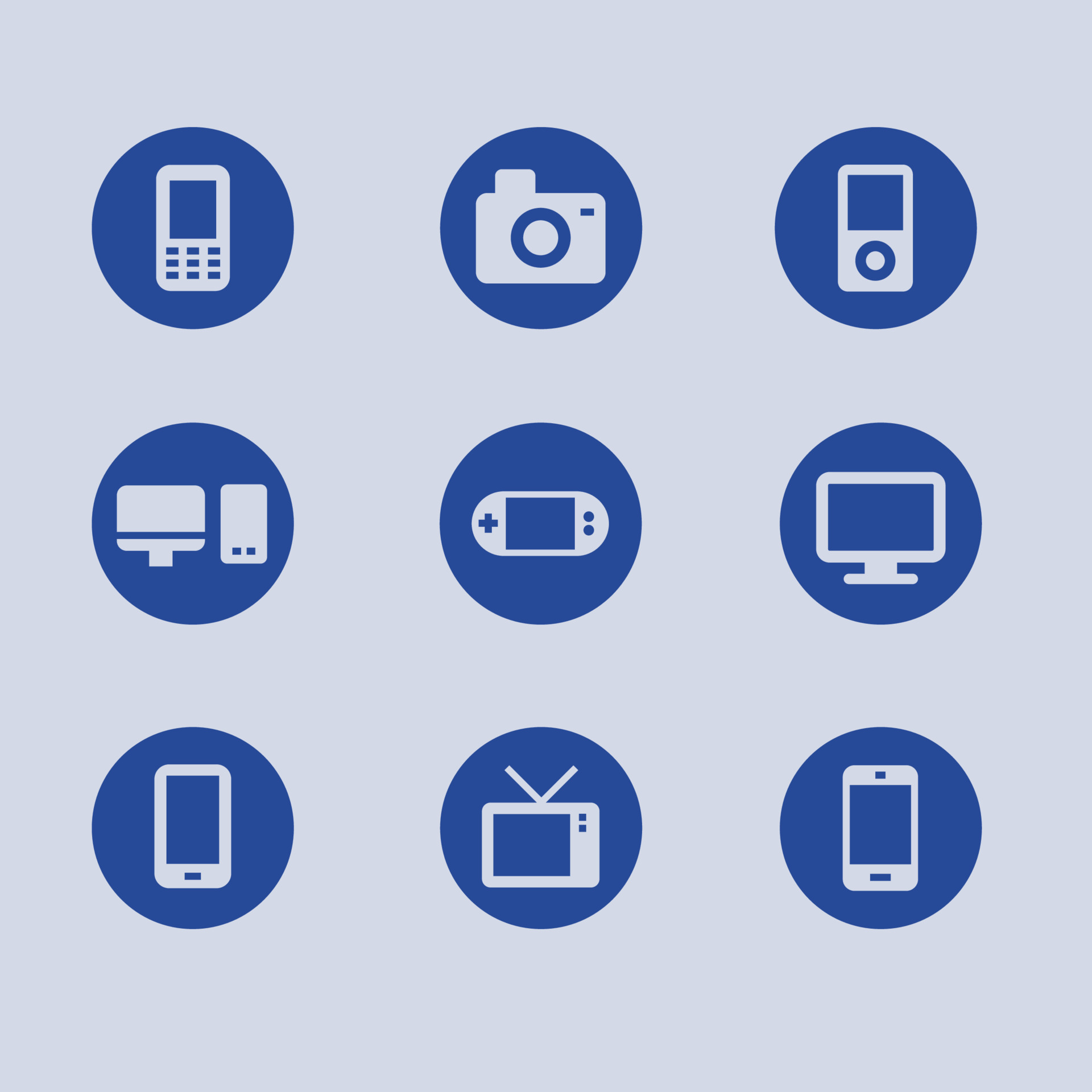 Device icon set vector 16743659 Vector Art at Vecteezy