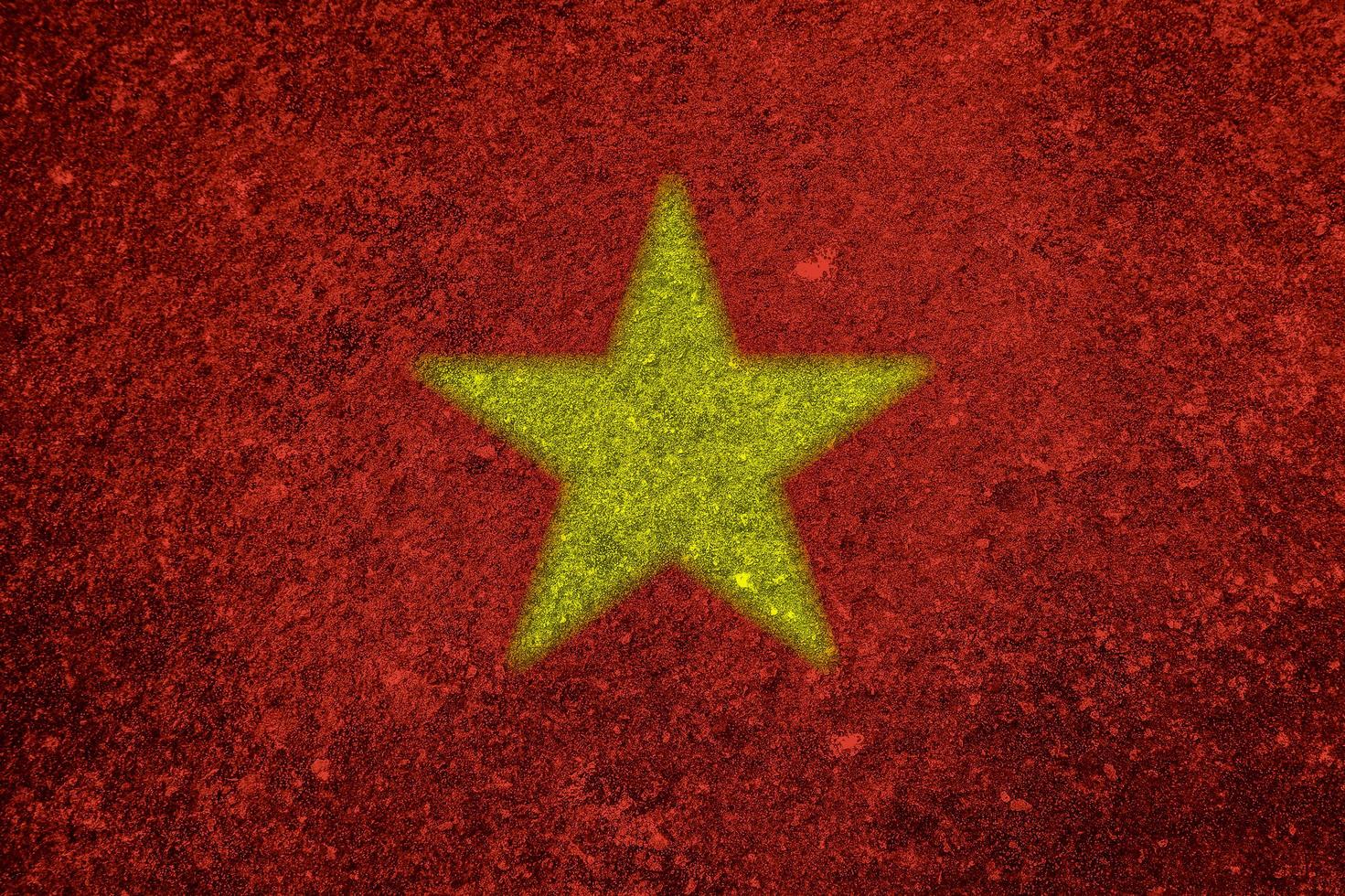 textura de la bandera vietnamita como fondo foto