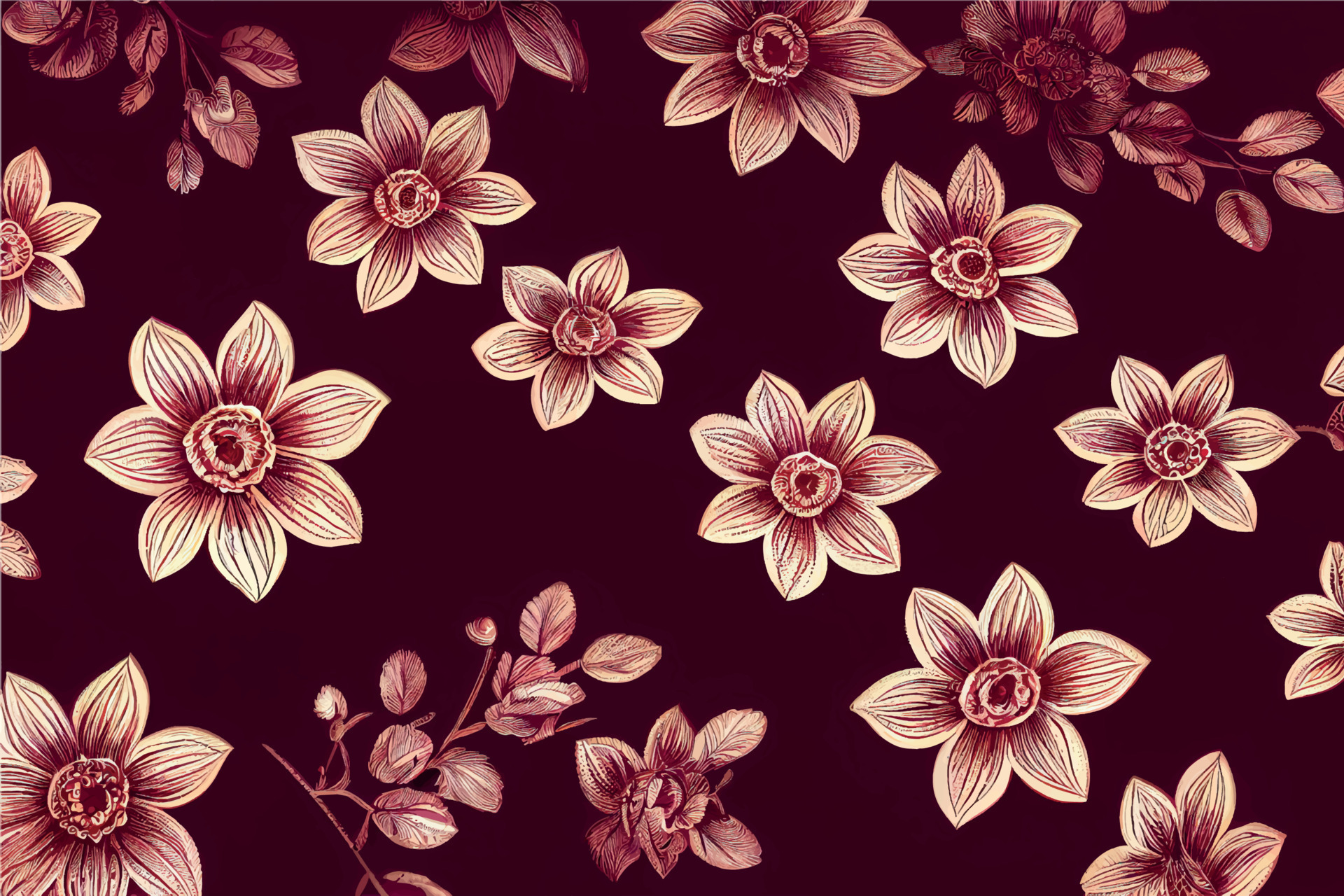 Maroon background with golden elements colors 16743812 Vector Art at