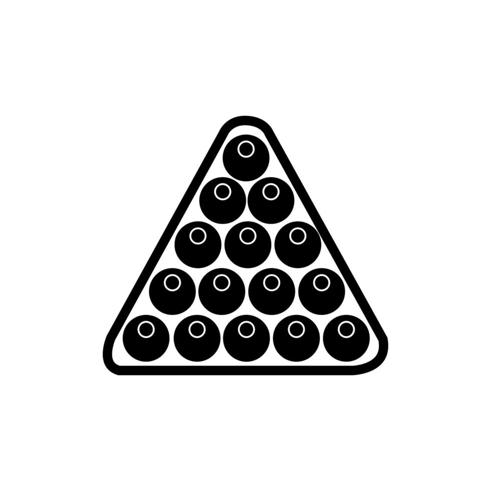 Billiard ball silhouette vector design