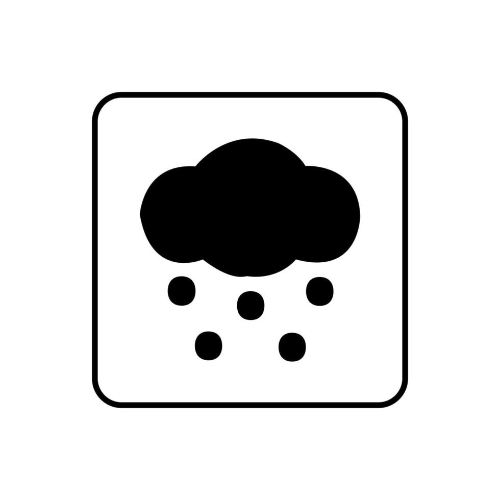 diseño de vector de icono de clima lluvioso