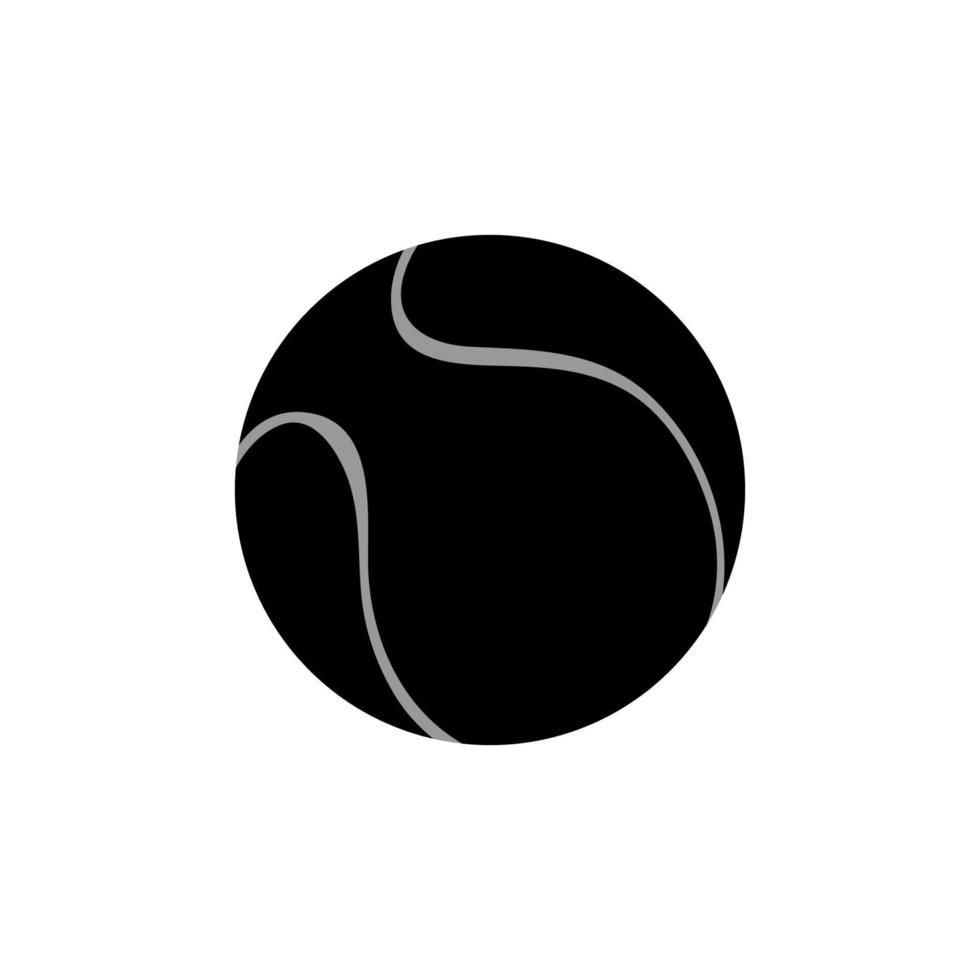 Tennis ball silhouette vector design