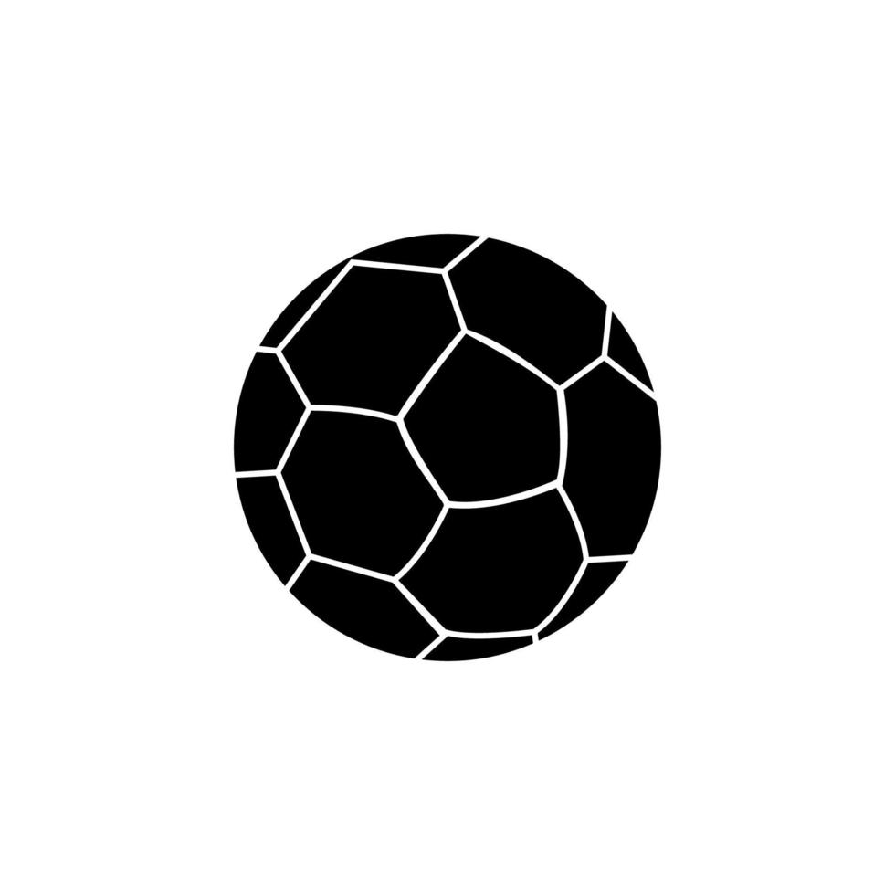 diseño de vector de silueta de balón de fútbol
