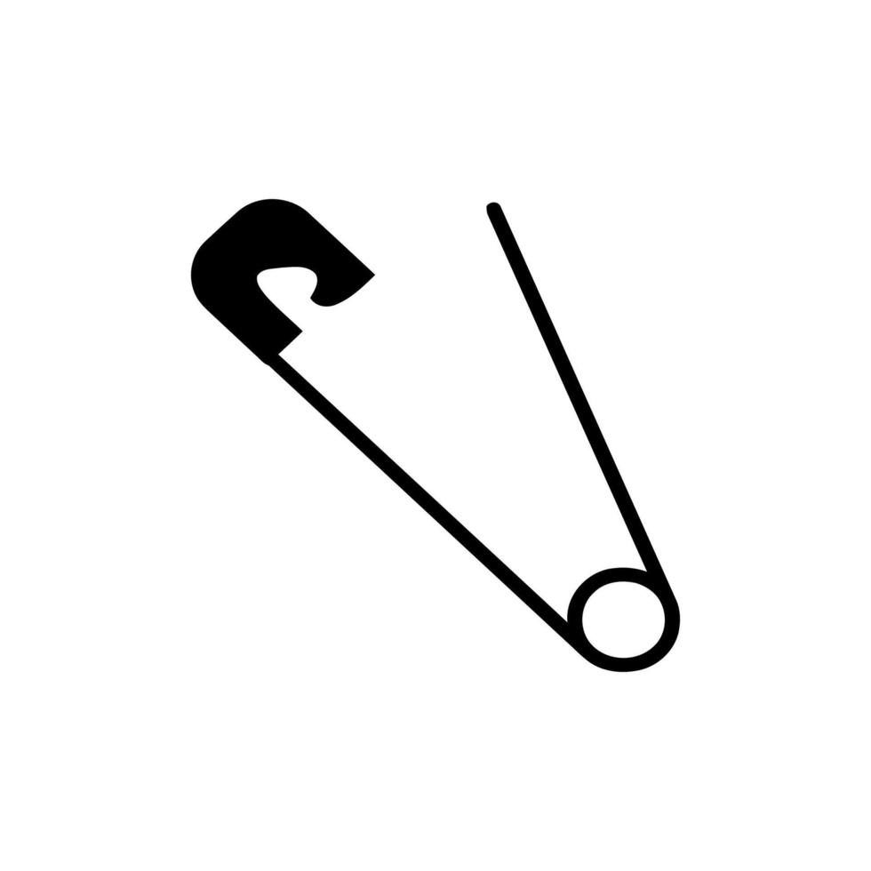 Safety pin icon design vector