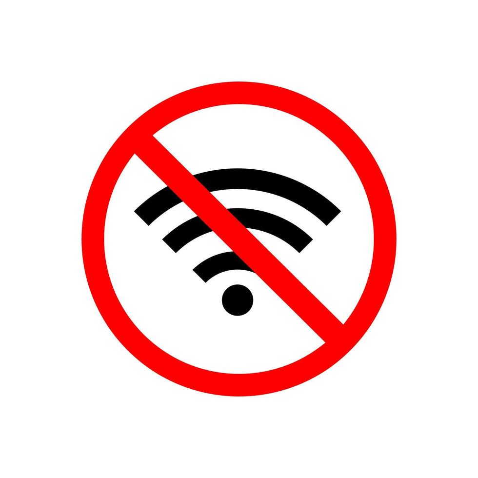 No wifi icon vector design