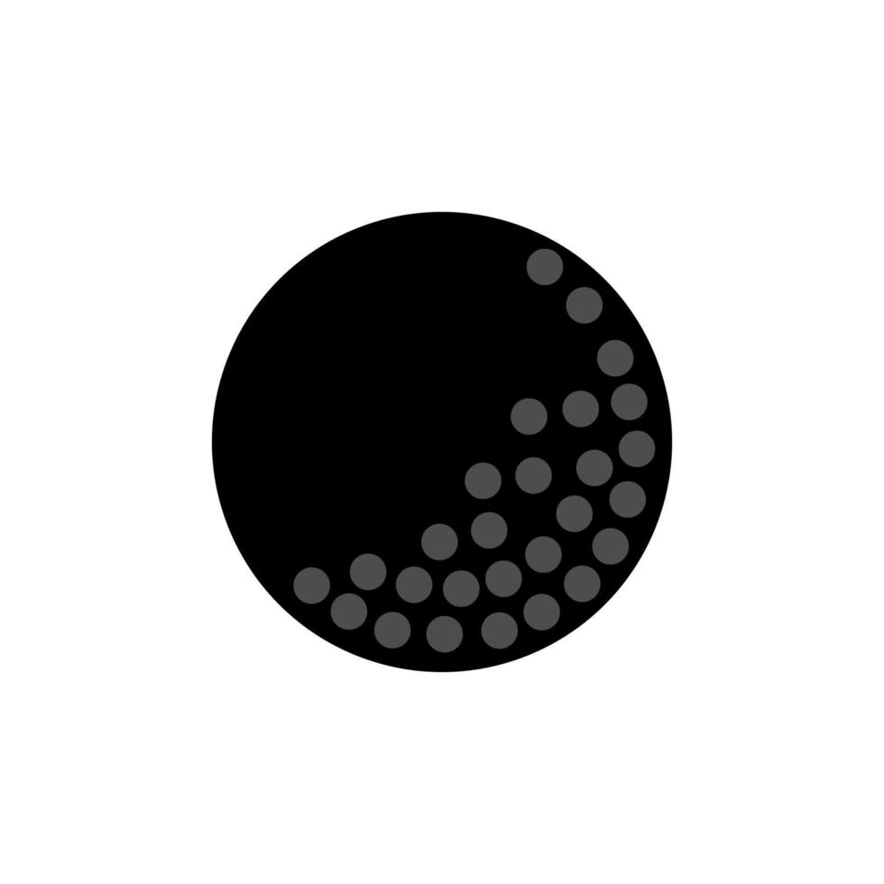 Golf ball silhouette vector design