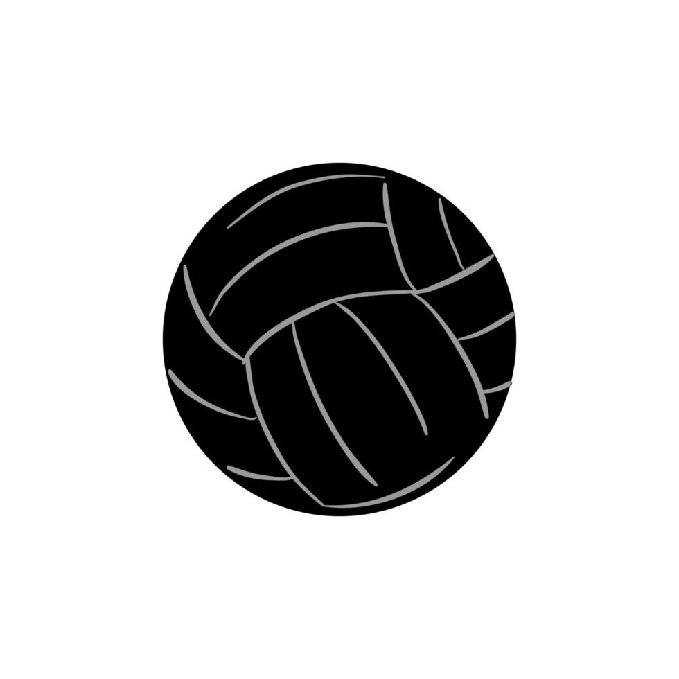 diseño de vector de silueta de voleibol