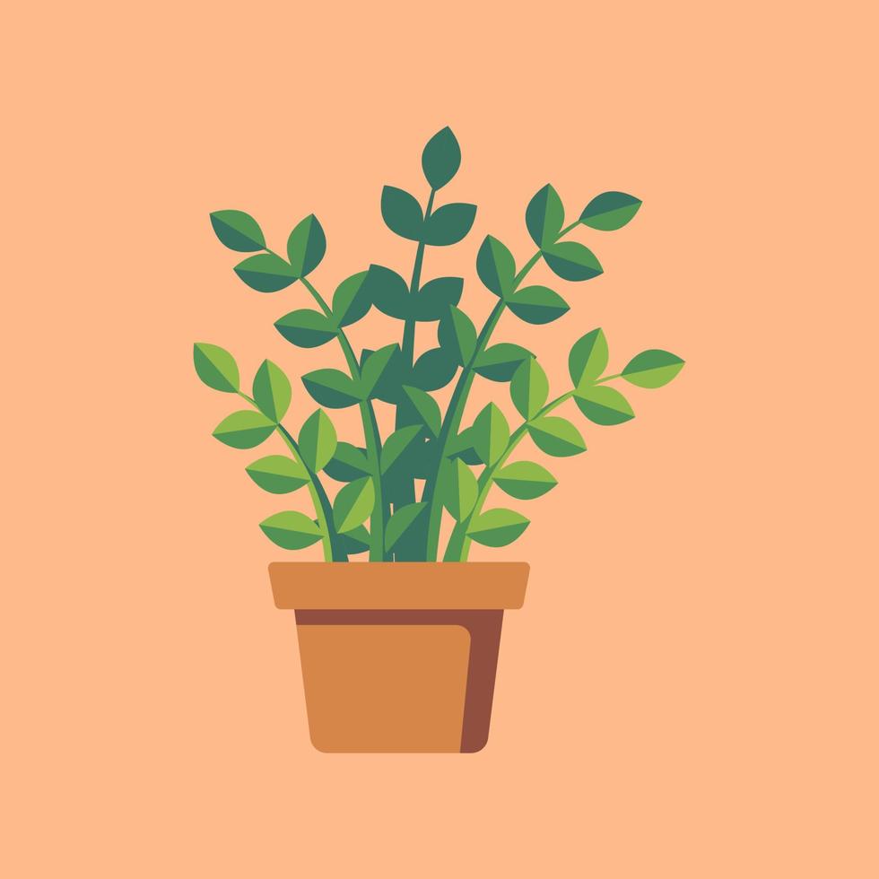 Potted plant vector design