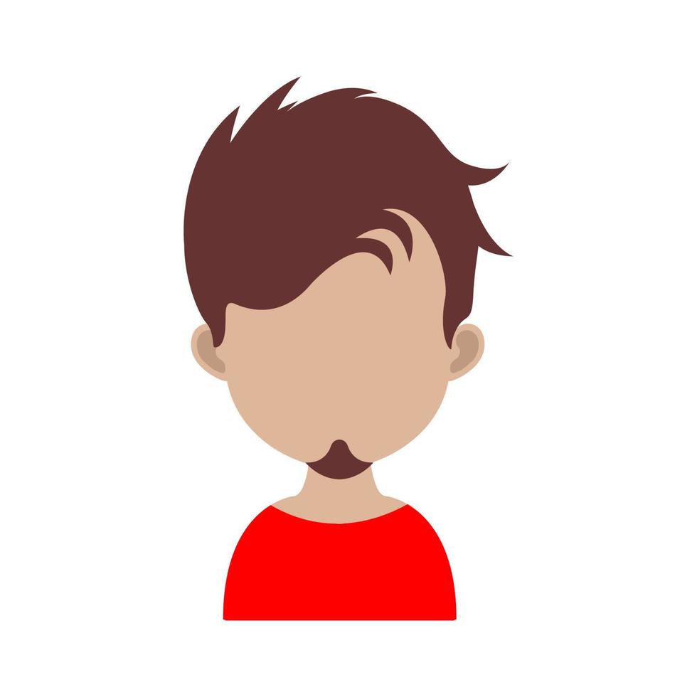 diseño de vector de avatar masculino