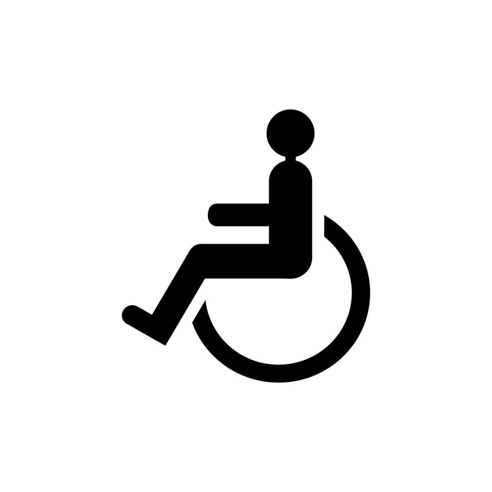 Wheel chair icon design vector