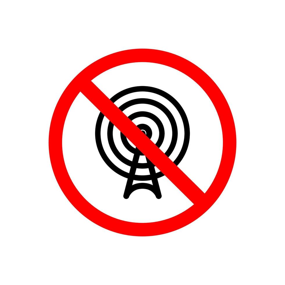 No network icon vector design
