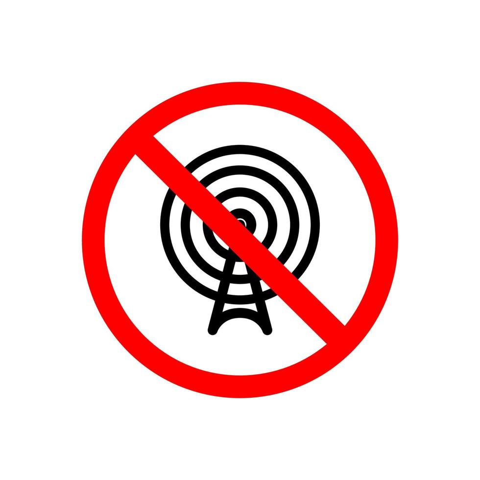 No network icon vector design