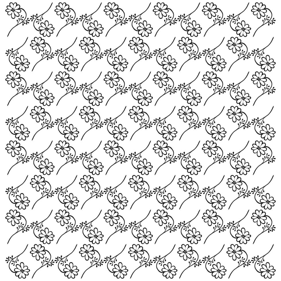 Abstract background vector design using a floral pattern