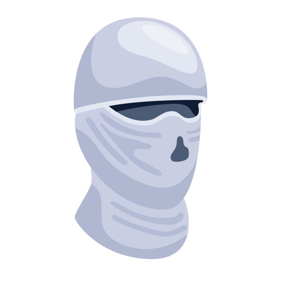 Ninja mask icon designed in flat style vector