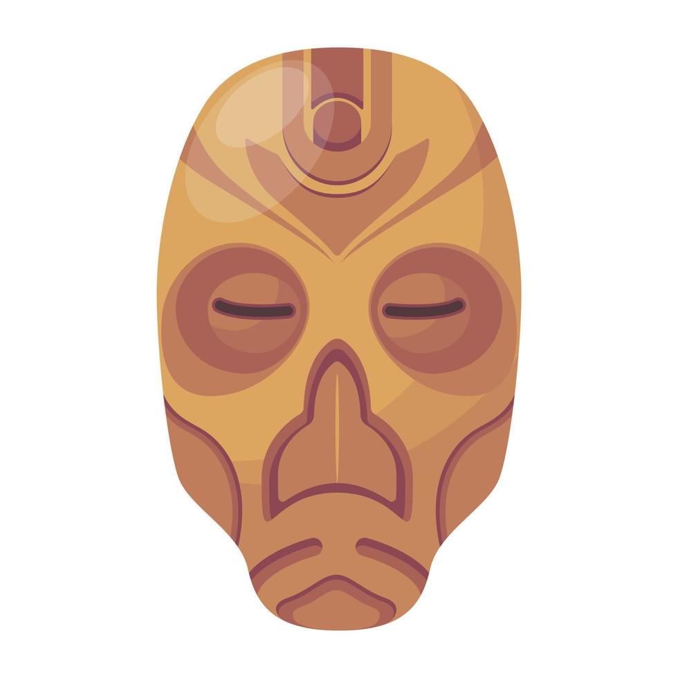 icono de máscara ninja diseñado en estilo plano vector