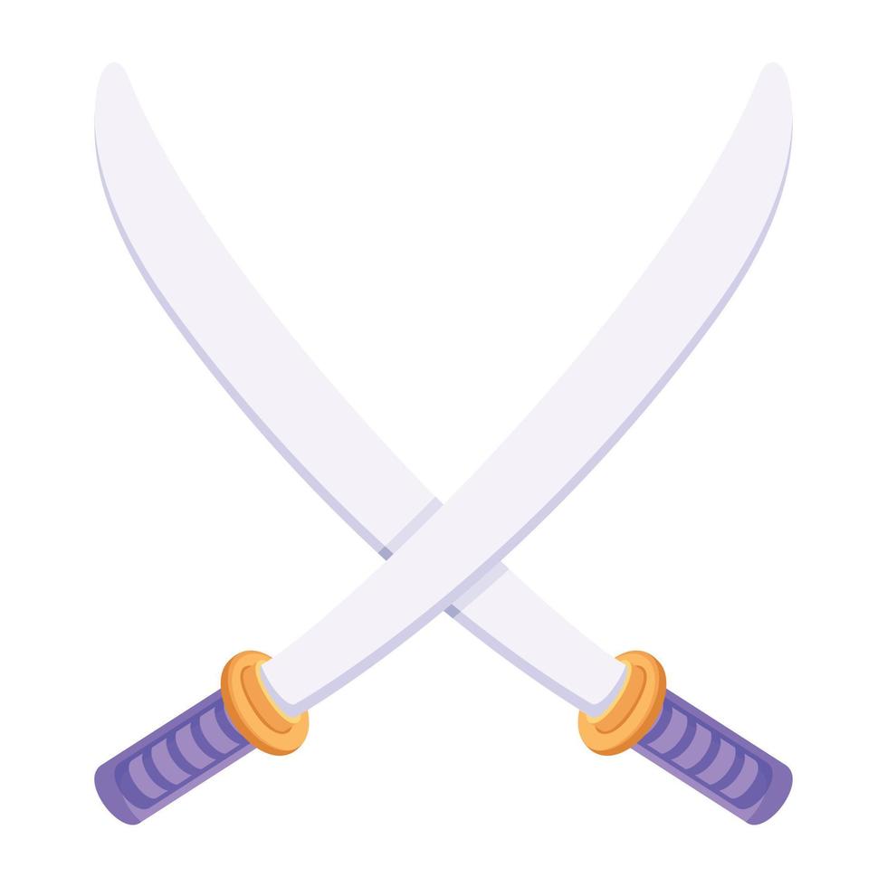 Look at this flat icon of throwing knife vector