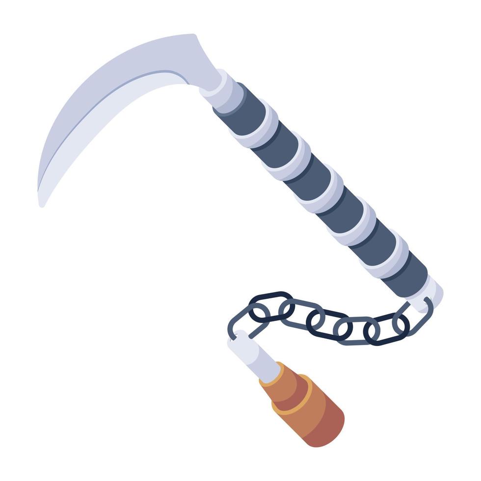A flat icon design of knife vector