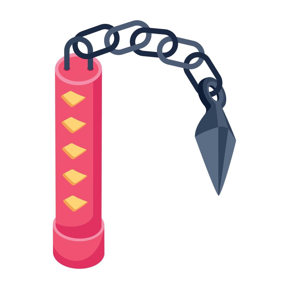 A flat icon design of knife vector