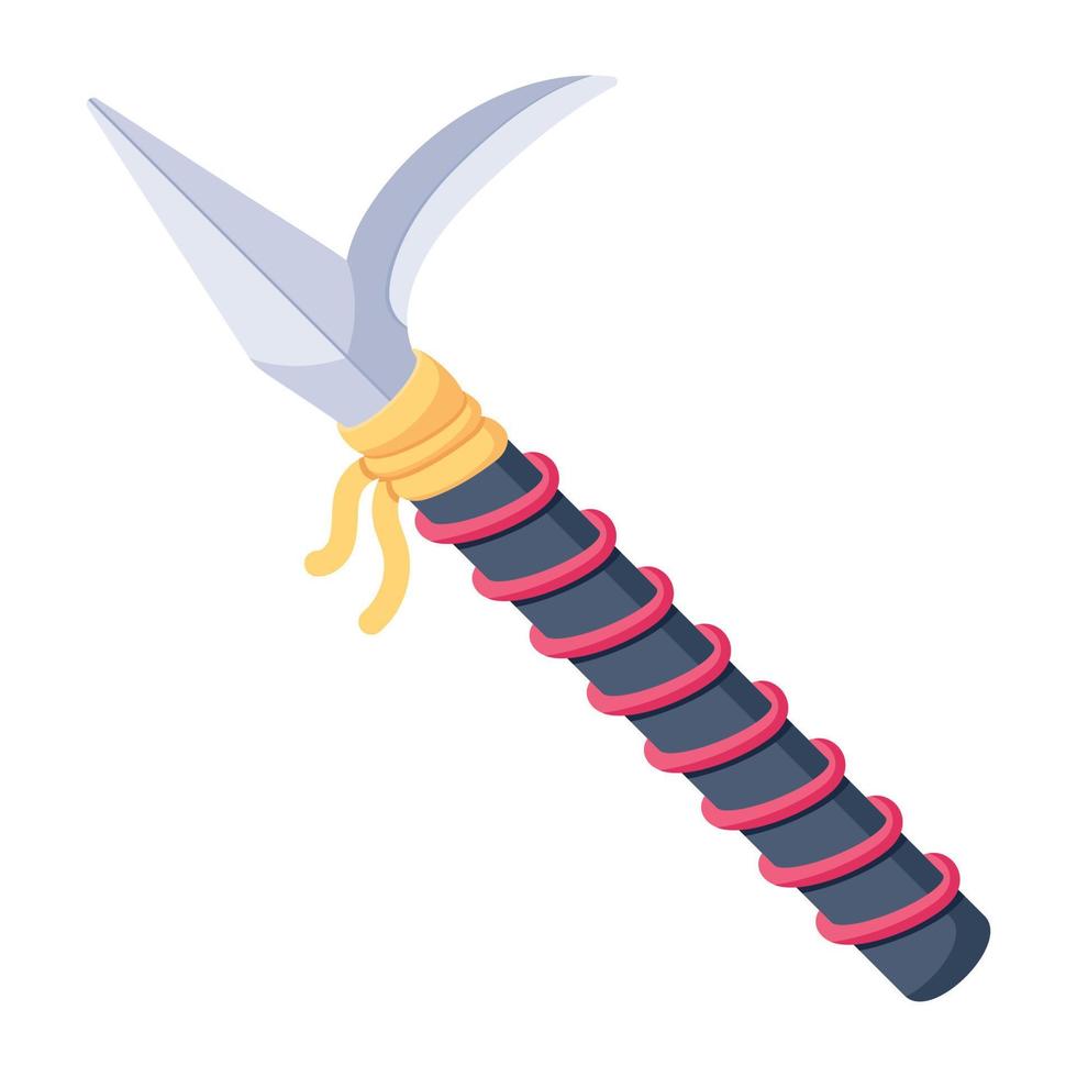 un diseño de icono plano de cuchillo vector