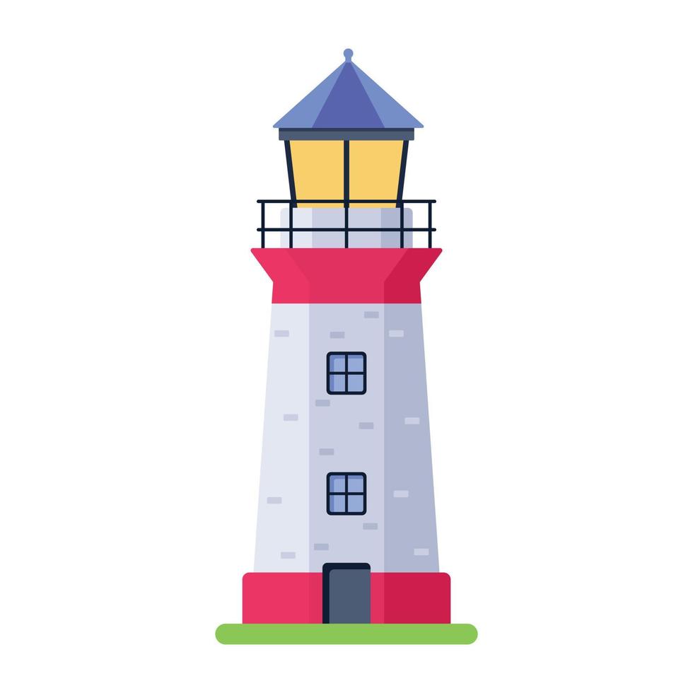 Trendy Beach Tower vector