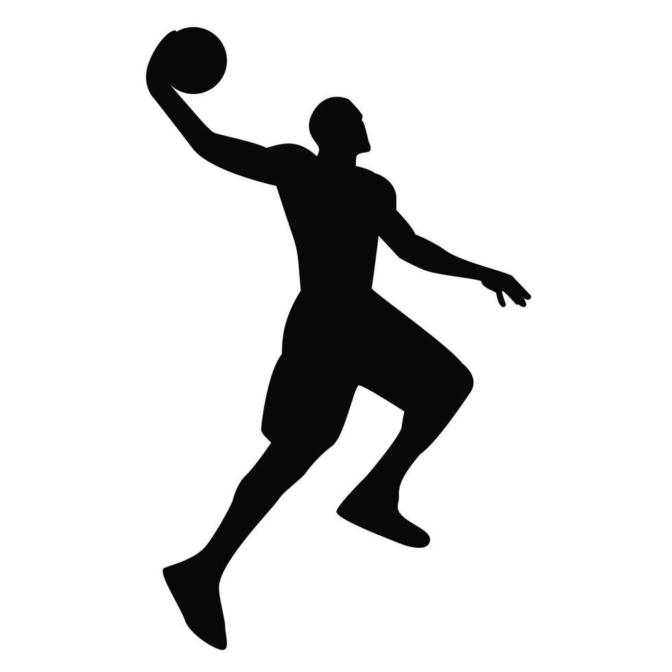 diseño de vector de silueta de pelota de baloncesto