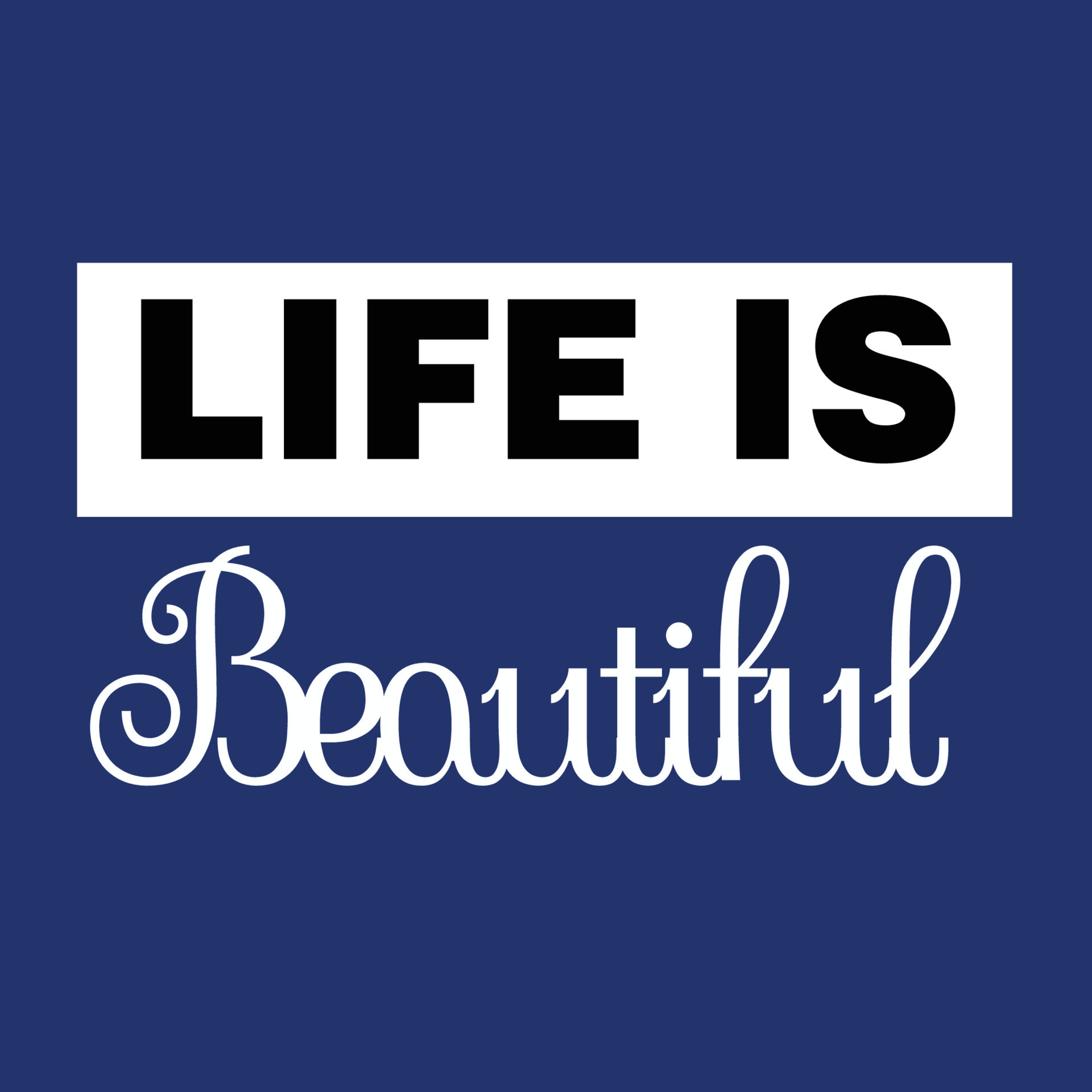 life is beautiful quotes 16744649 Vector Art at Vecteezy