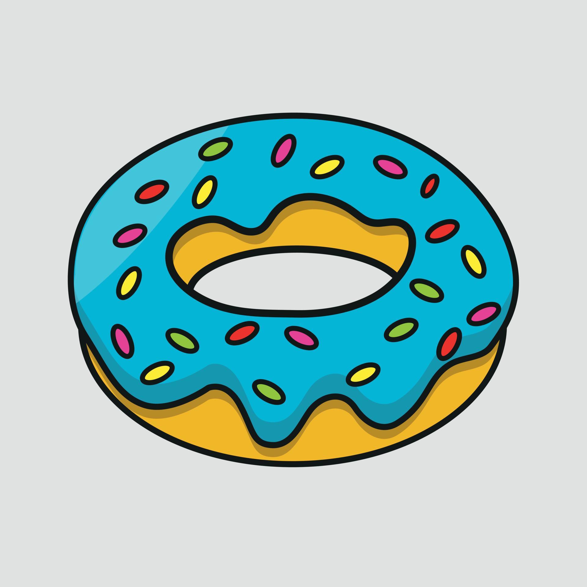 Illustration of Donuts Dessert Vector Donuts Drawing 16744716