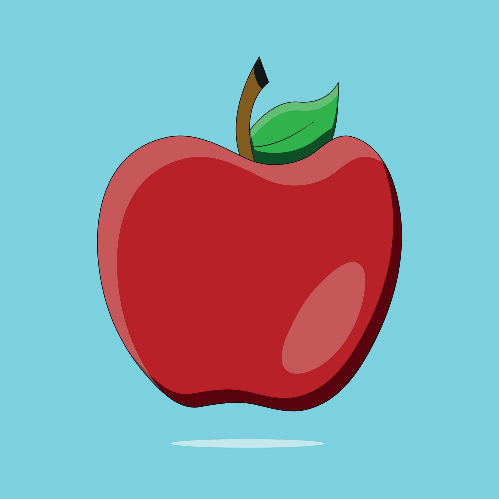 Illustration of Apple Apple Vector Apple Drawing 16744717 Vector