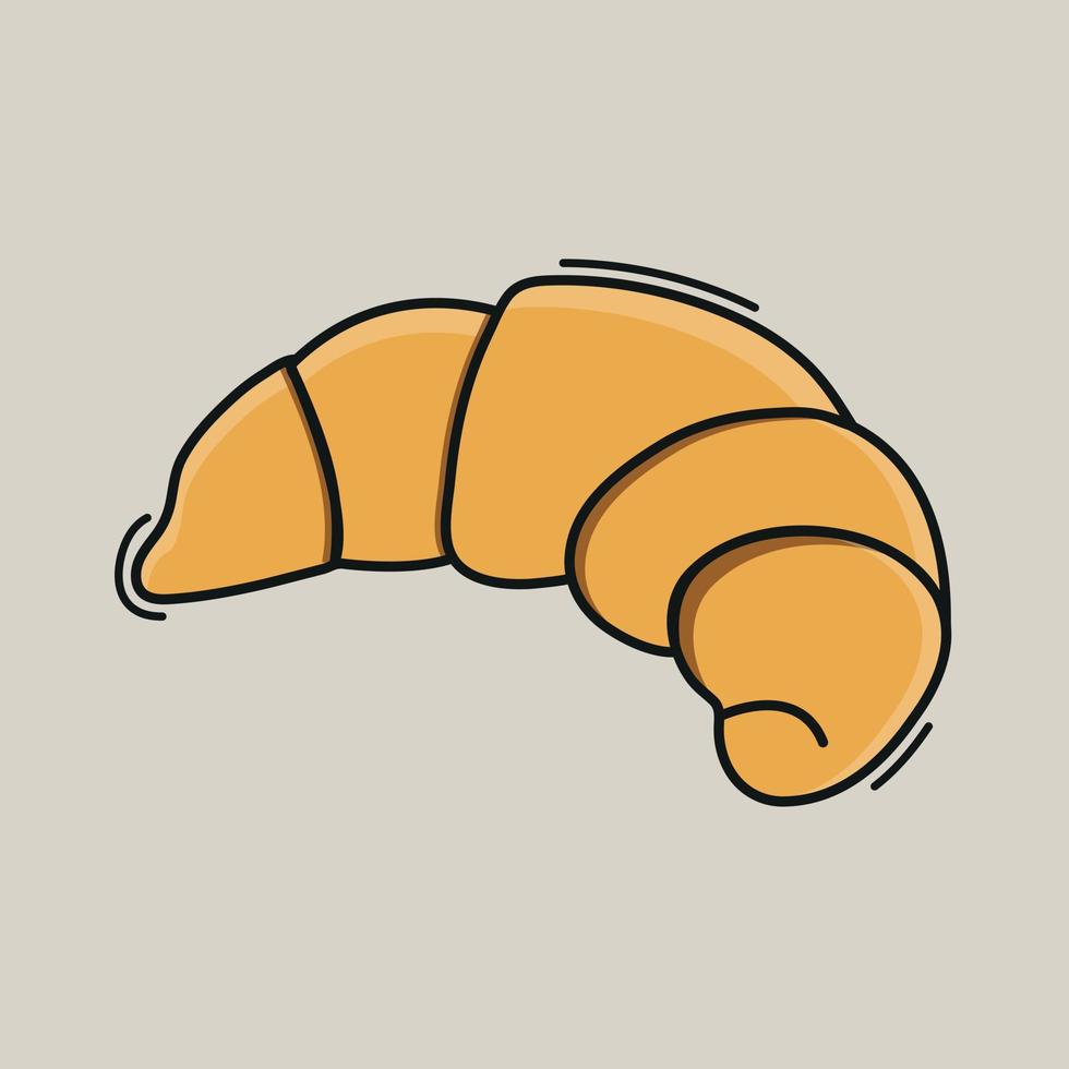 Illustration of Croissant - Croissant Vector - Croissant Drawing