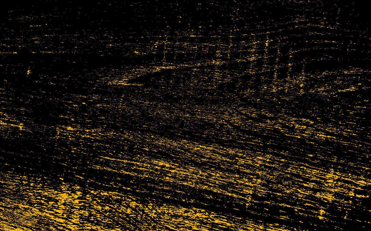 efecto de textura grunge. superposición desgastada con textura áspera. monocromo vintage abstracto. amarillo aislado sobre fondo negro. concepto de estilo de medio tono de elemento de diseño gráfico para pancarta, volante, afiche, etc. vector