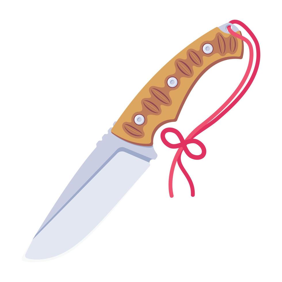 A flat icon design of knife vector