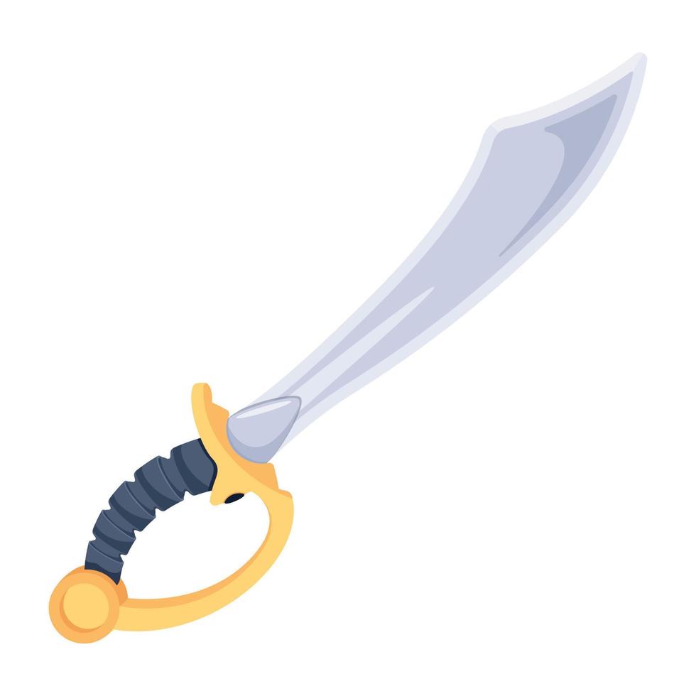 un diseño de icono plano de cuchillo vector