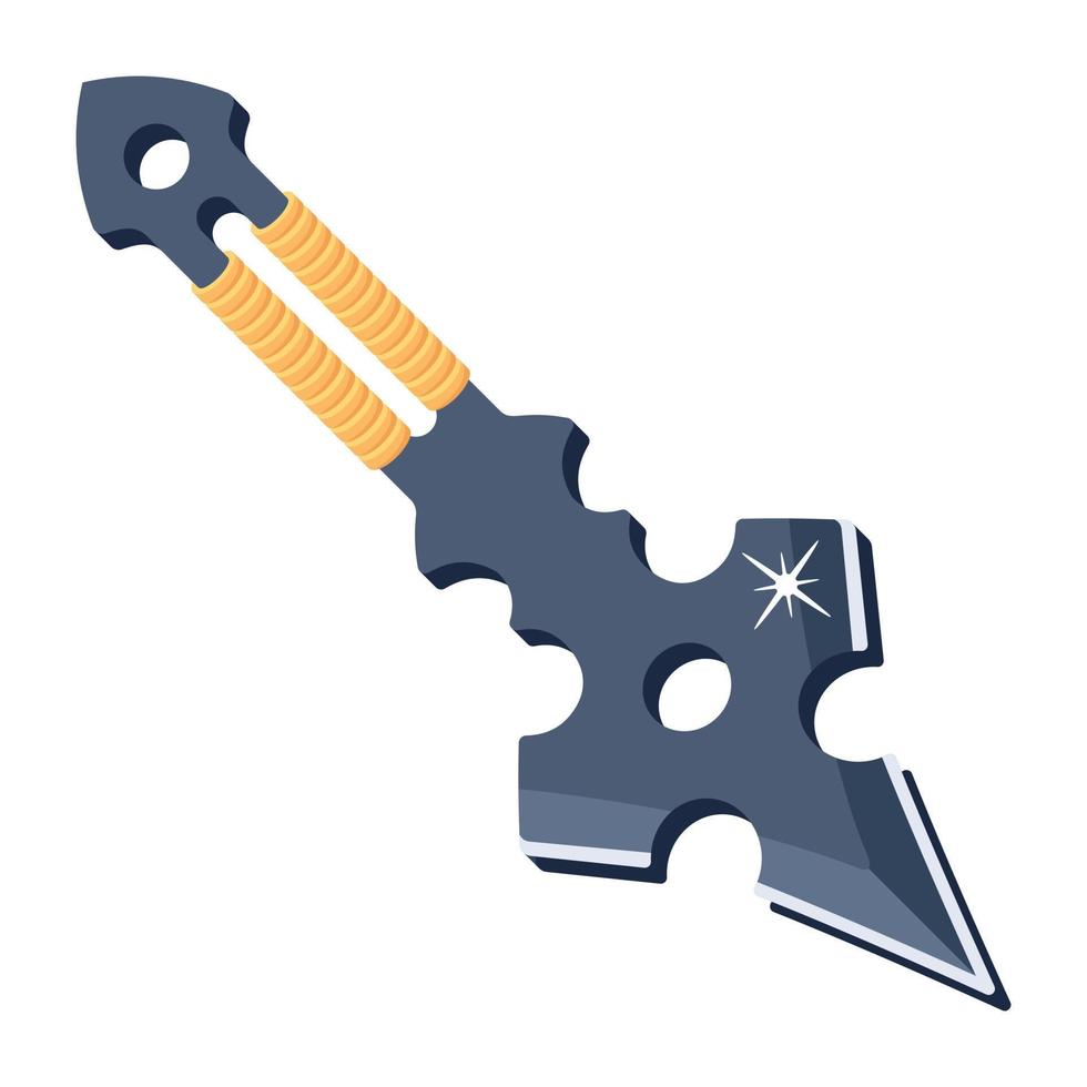 A flat icon design of knife vector