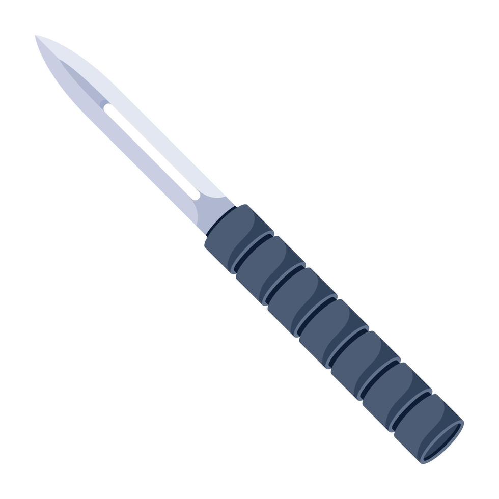 A flat icon design of knife vector