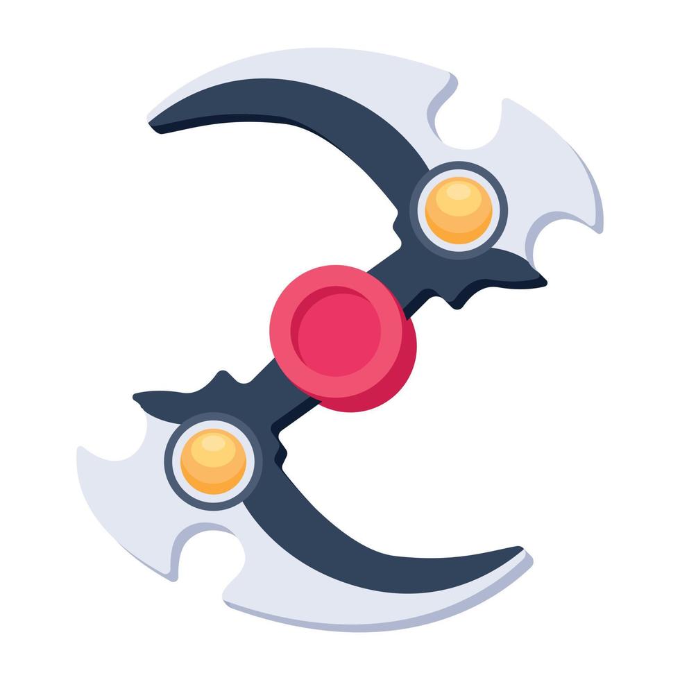 un diseño de icono plano de cuchillo vector