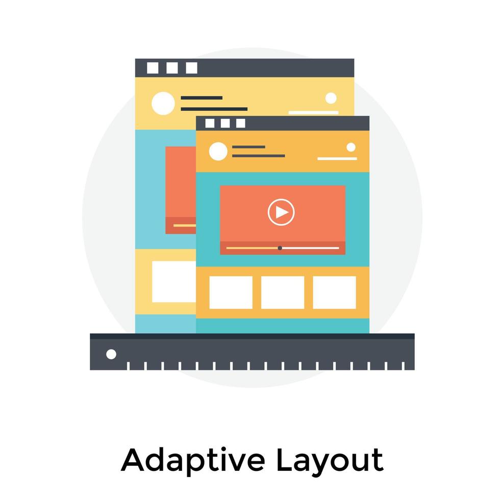 Trendy Adaptive Web vector