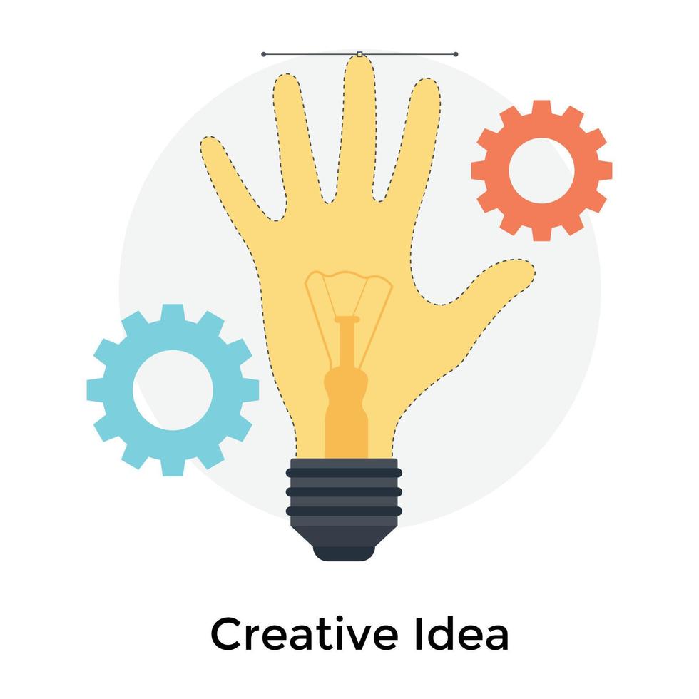 Trendy Creative Work vector