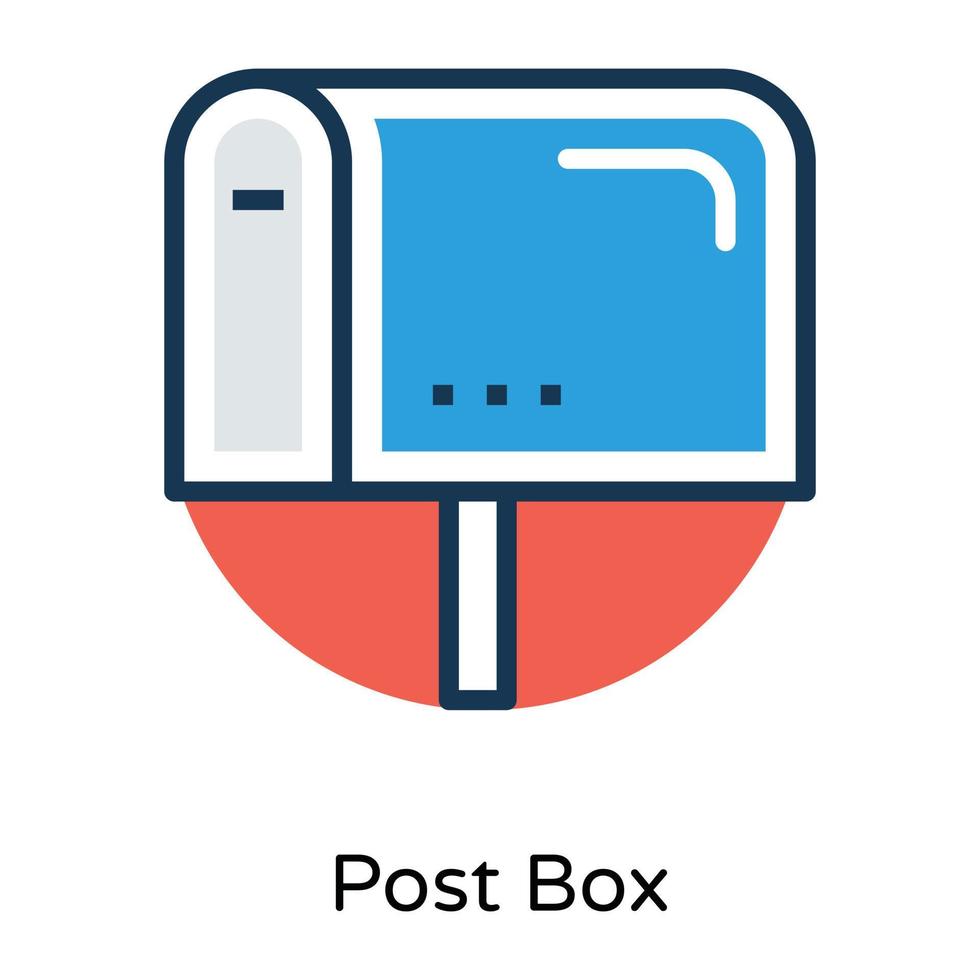 Trendy Post Box vector