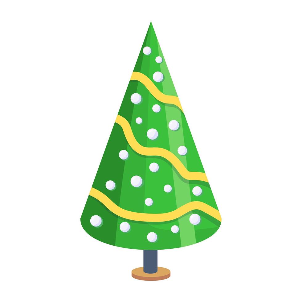 Trendy Xmas Bush vector