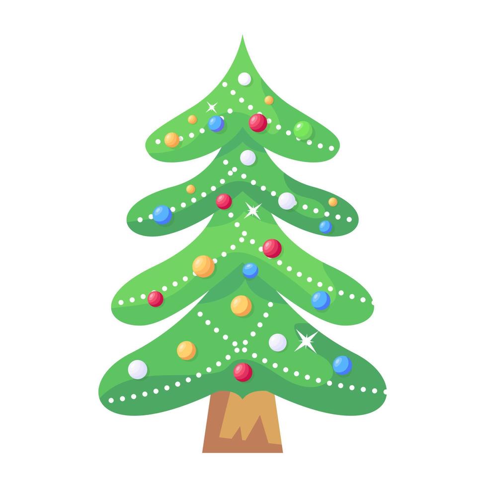Trendy Xmas Tree vector