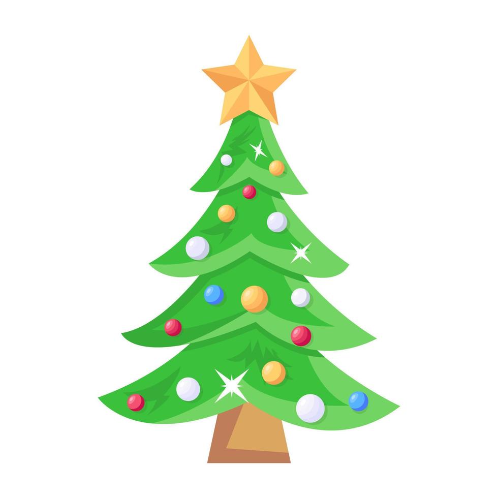 Trendy Pine Tree vector