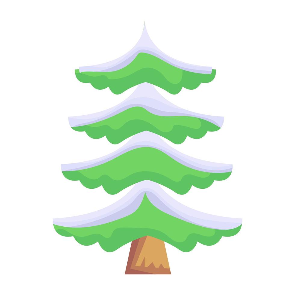 Trendy Winter Tree vector